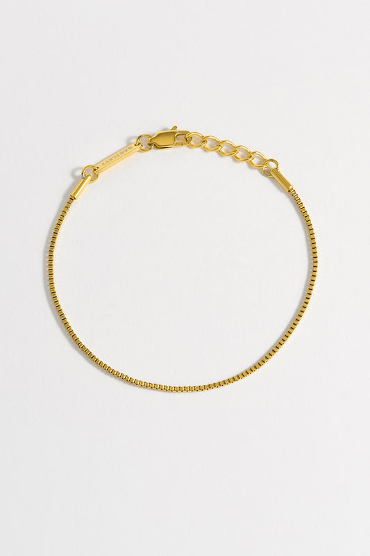 Thin Box Chain Bracelet