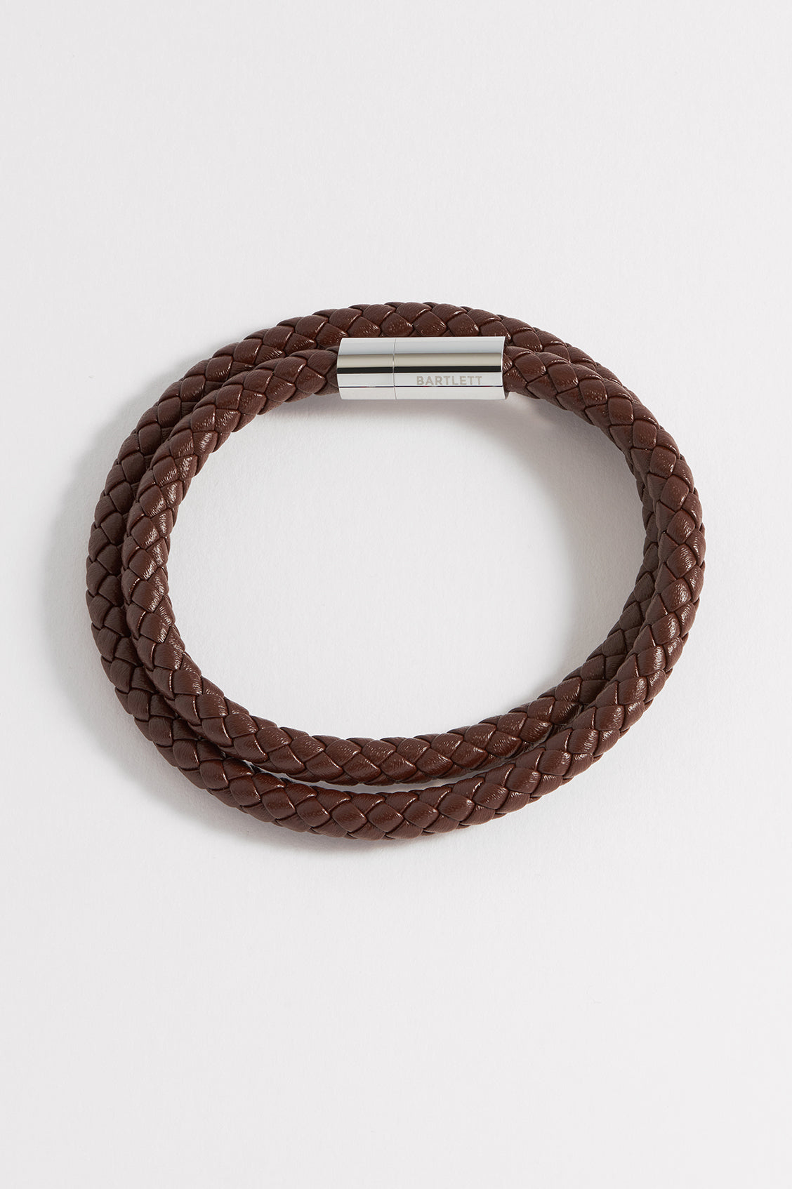 Leather Double Plaited Bracelet