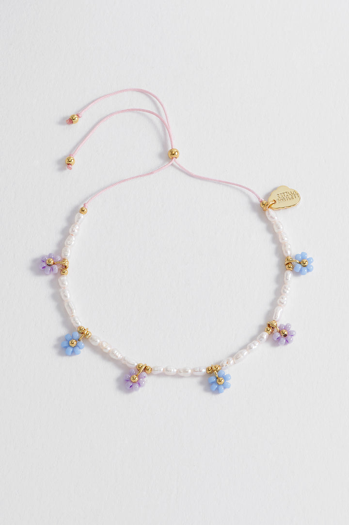 Louise Freshwater Pearl and Miyuki Flower Bracelet