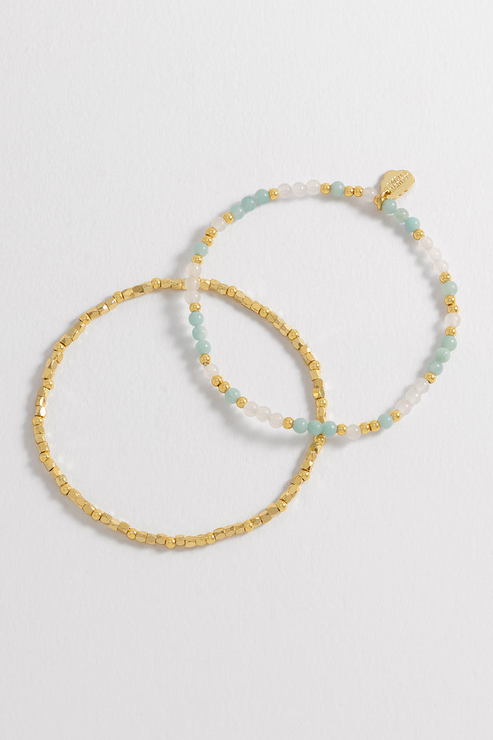 Coco and Gemstone Bracelet Set