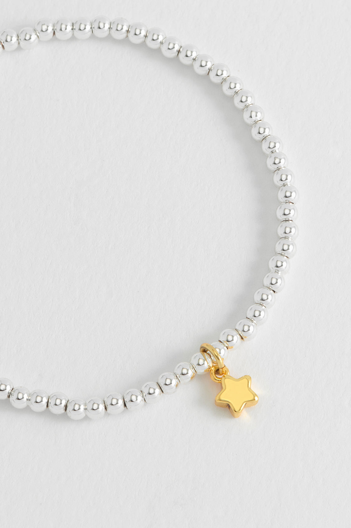 Sienna Beaded Puffy Star Charm Bracelet