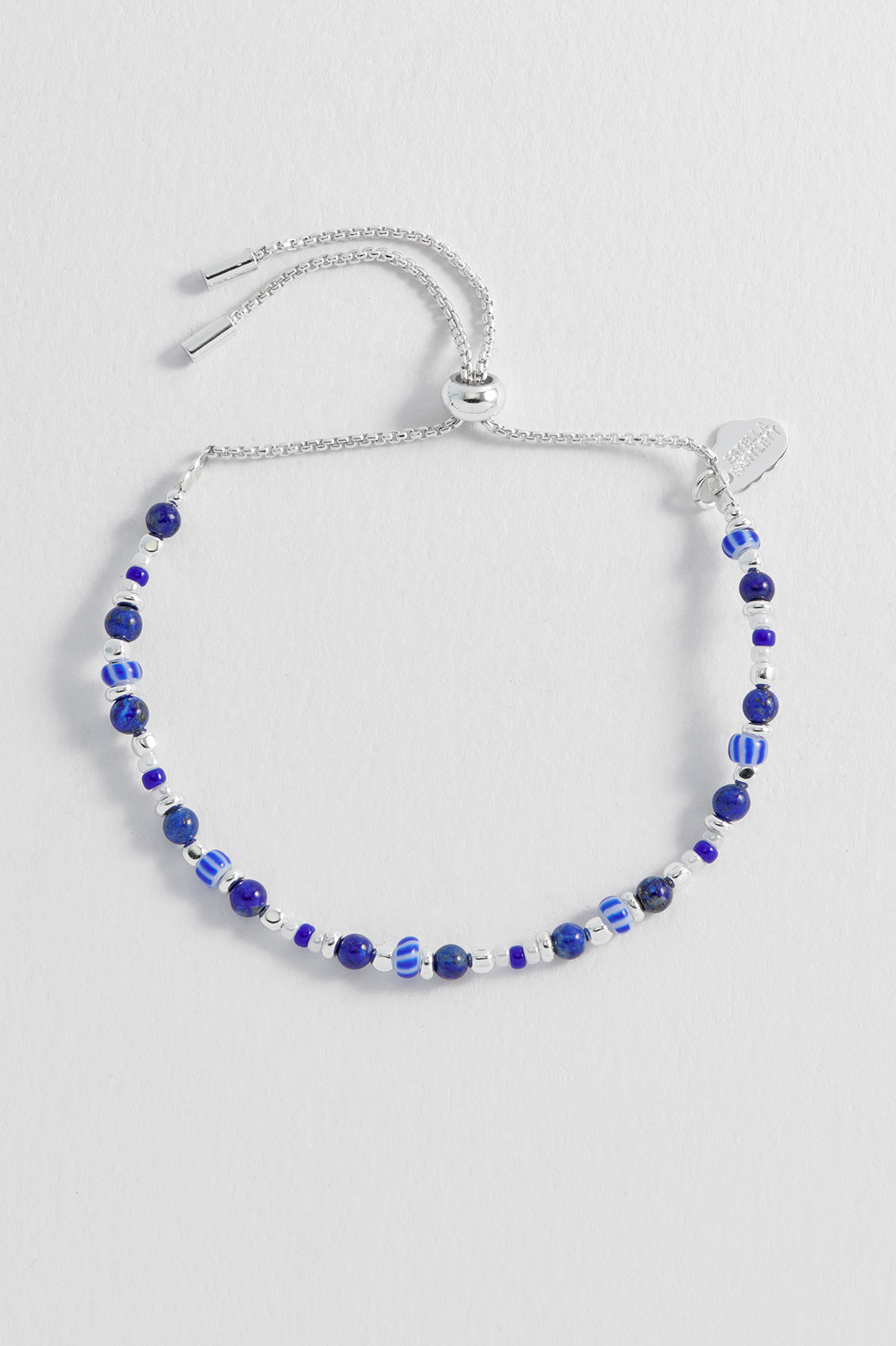 Blue Mixed Glass Amelia Bracelet