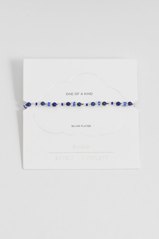 Blue Mixed Glass Amelia Bracelet