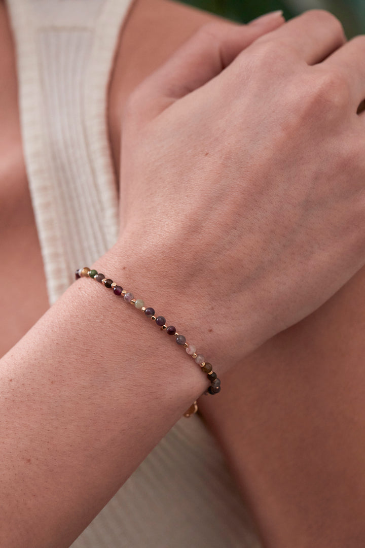 Wellness Tourmaline Gemstone Amelia Bracelet