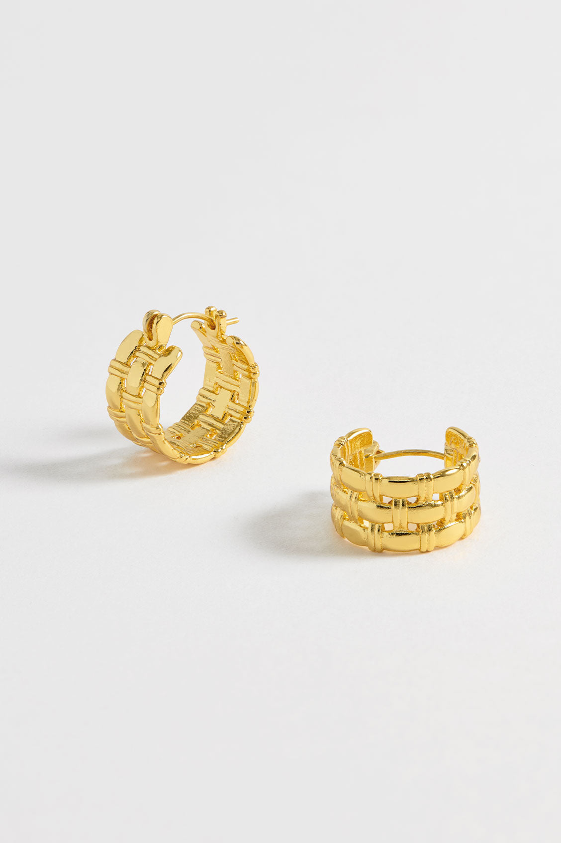 Chunky Woven Hoops