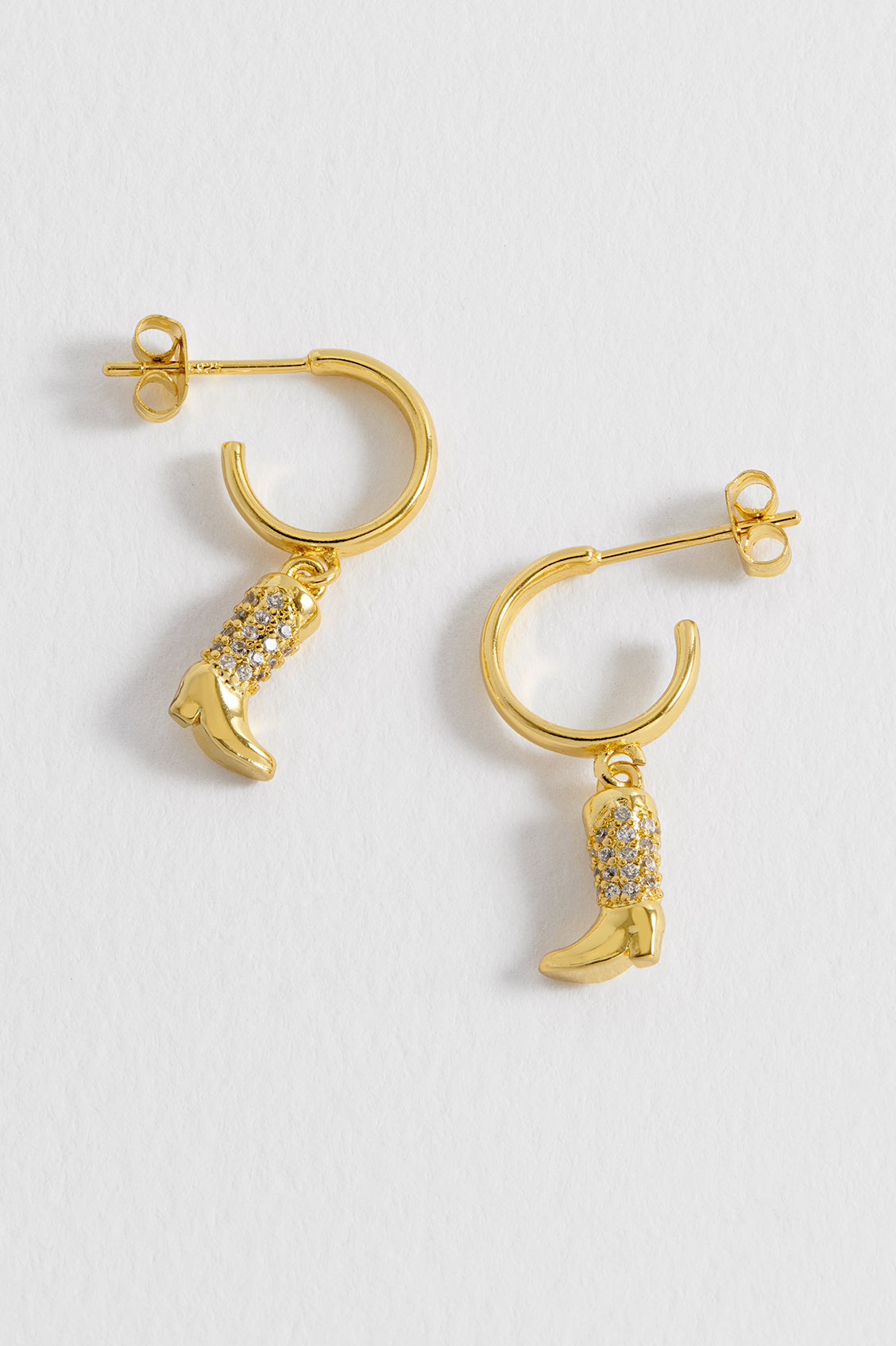 Cowboy Boot Hoop Earrings