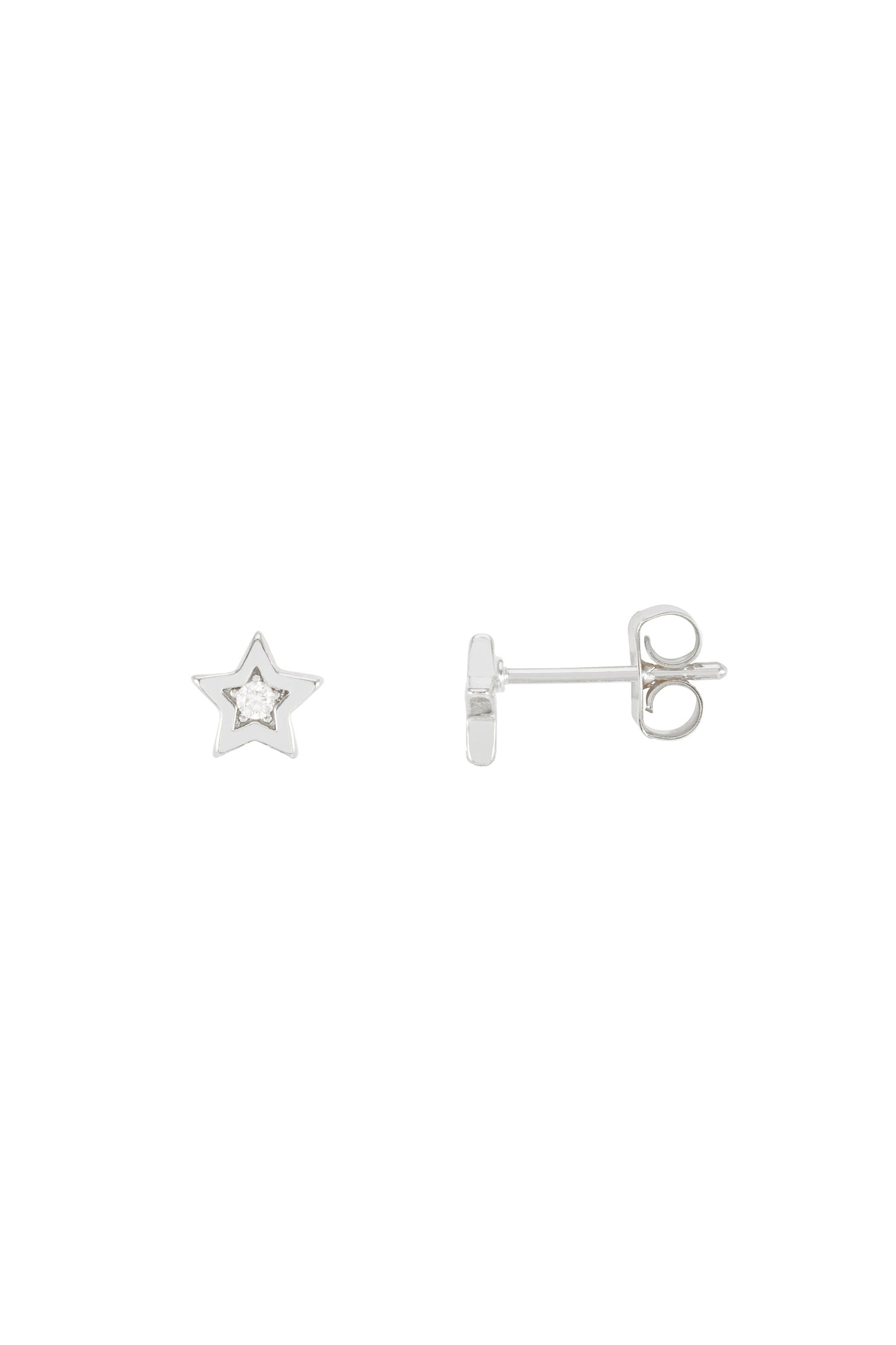 CZ Star Stud Earrings