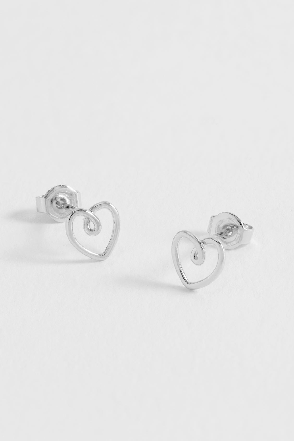 Doodle Heart Stud Earrings