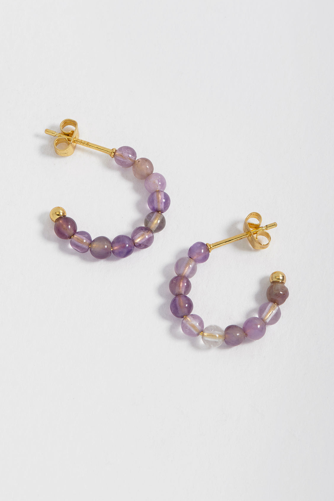 Gemstone Amelia Hoop Earrings