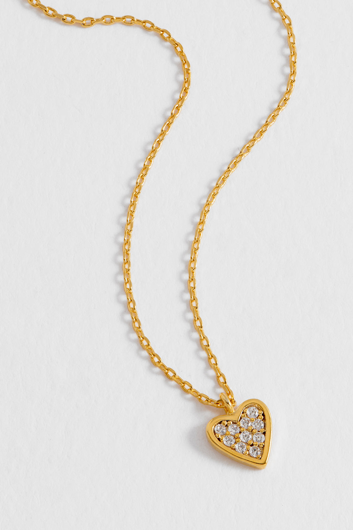 Pave Mini Heart Necklace