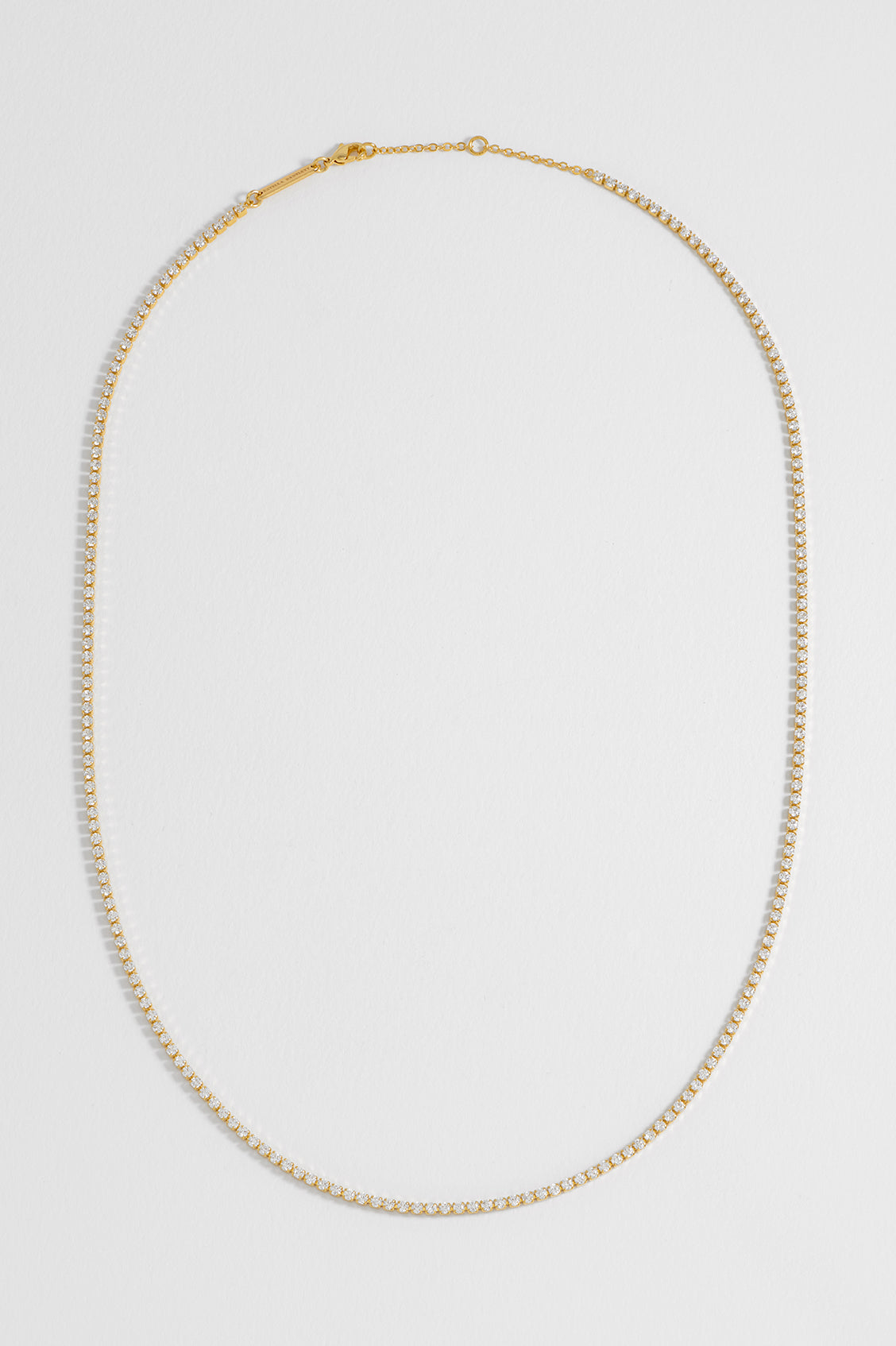 Fine Tennis Chain Necklace