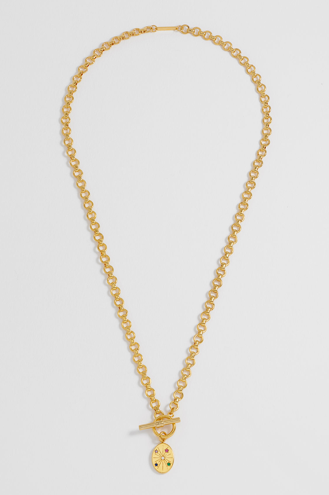 Multi Star T-Bar Chunky Necklace