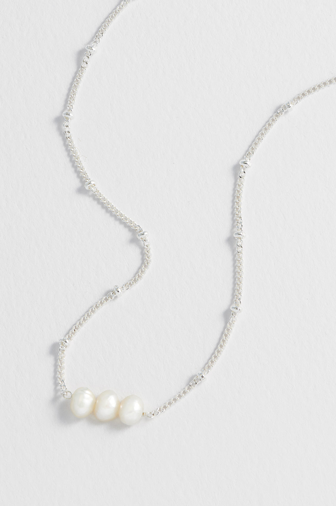 Beaded Chain And Pearl Necklace