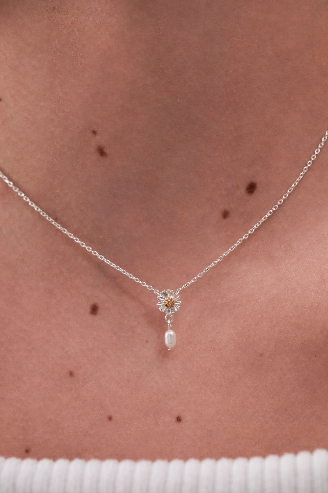 Wildflower Pearl Drop Necklace