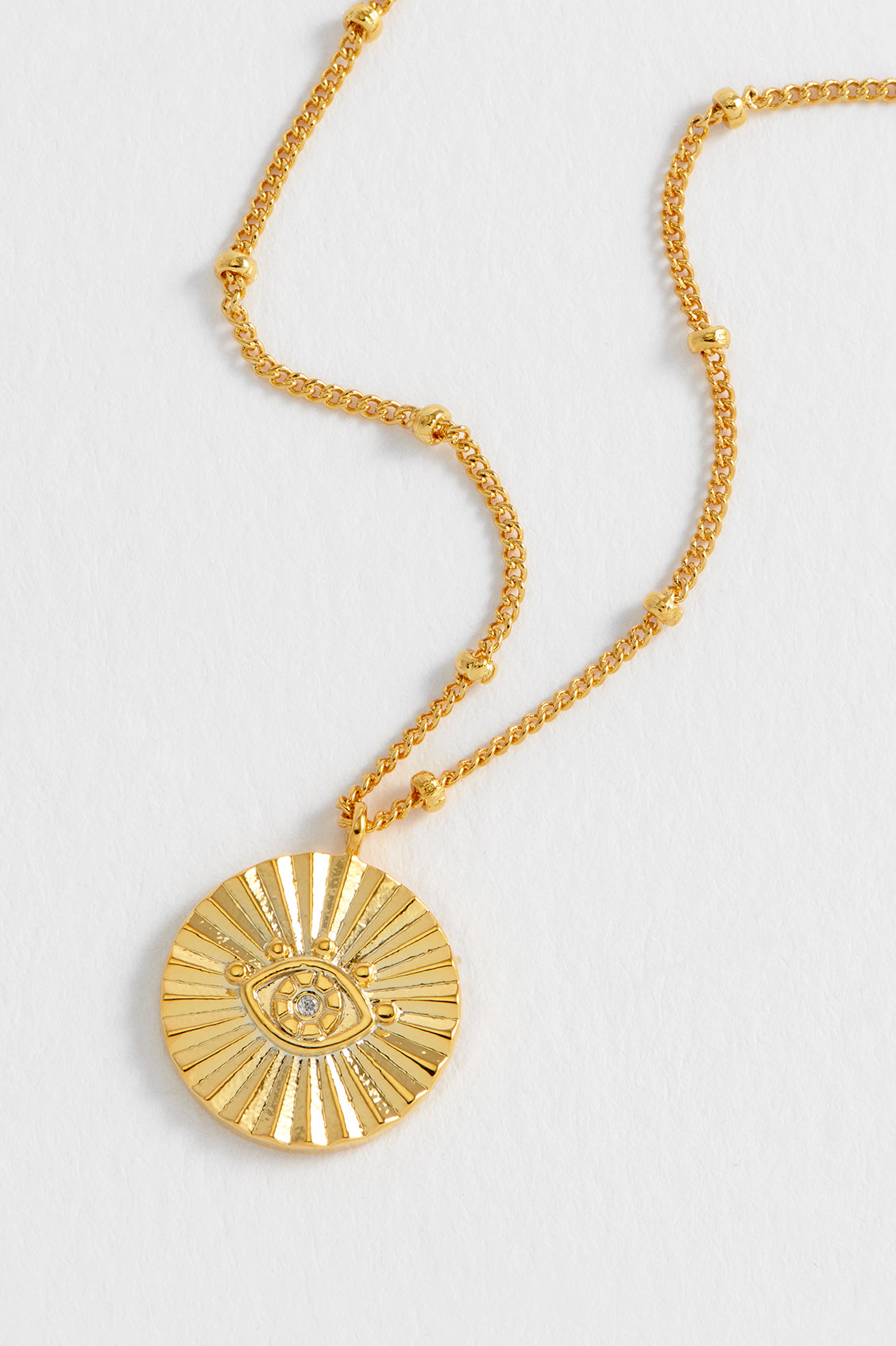 Boho Eye Coin Necklace