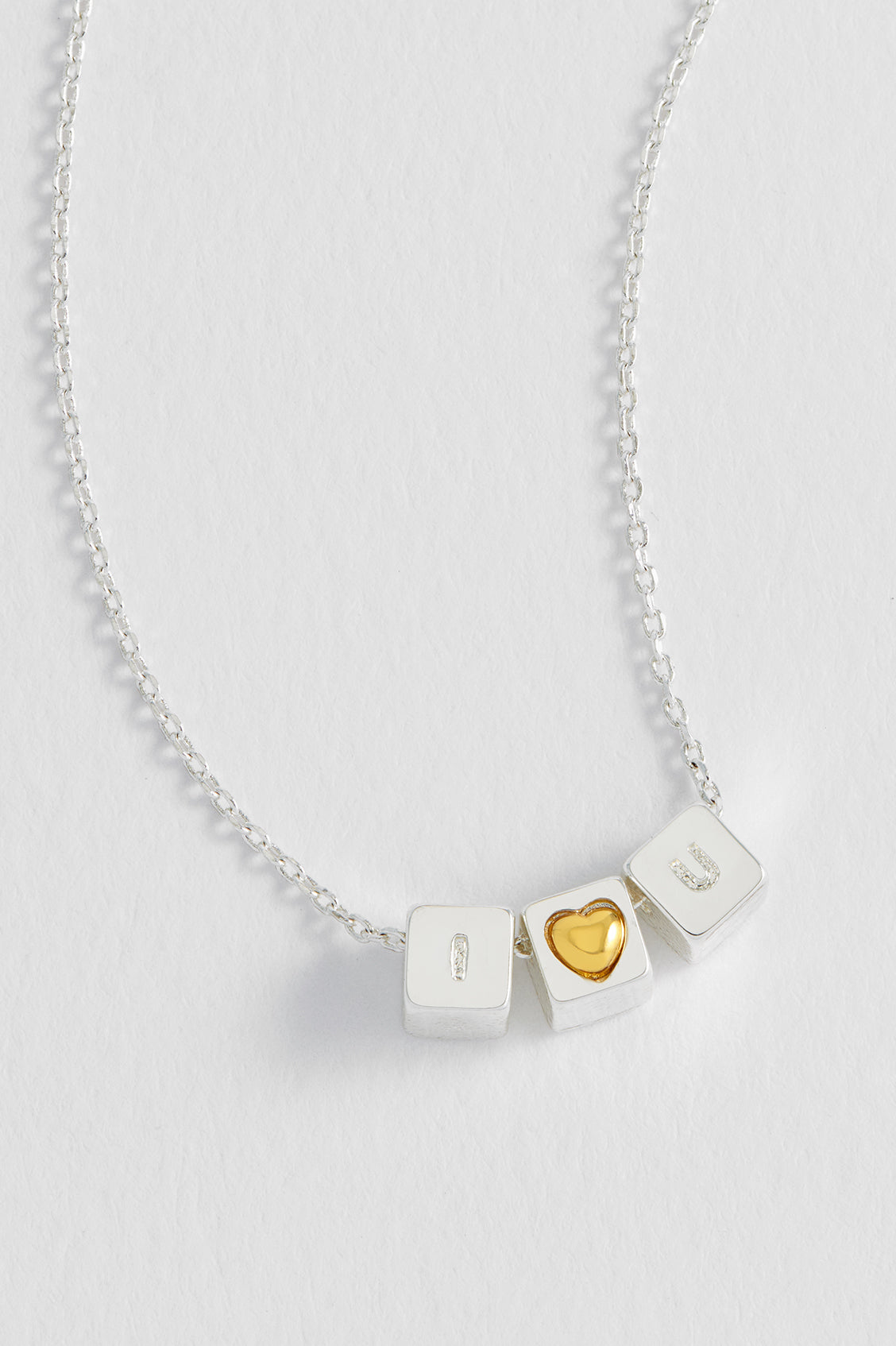 I <3 U Cube Necklace