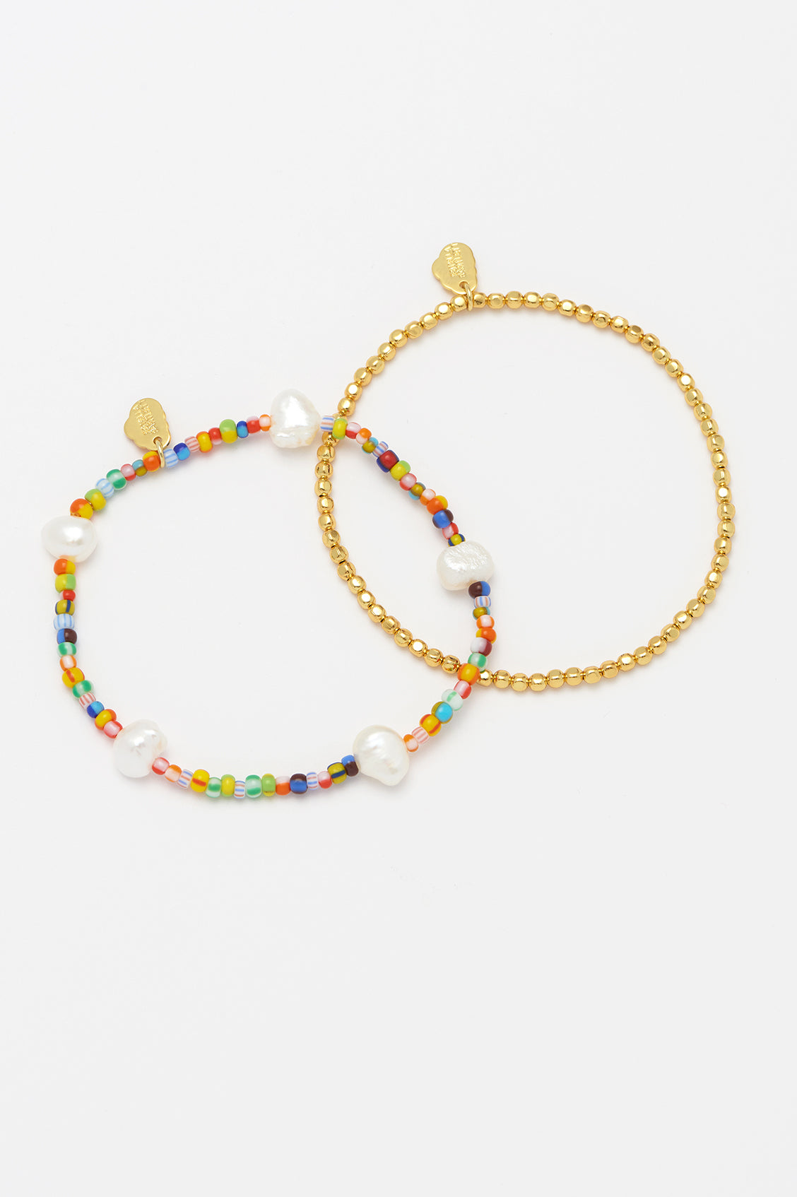 Rainbow Pearl Bracelet Set