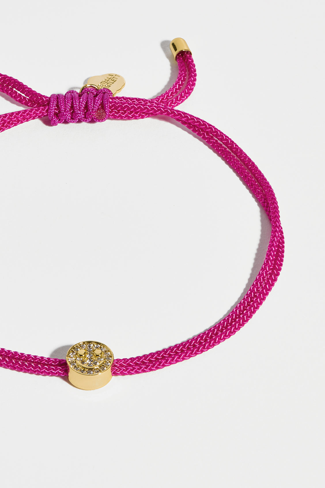 Pave Smile Friendship Bracelet