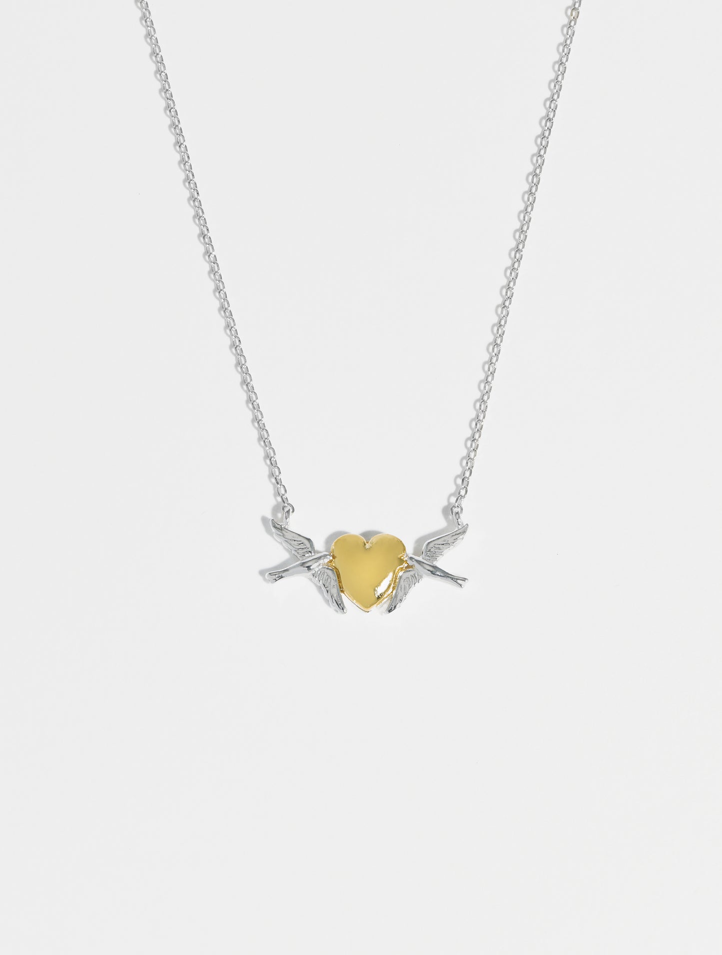 Birds and Heart Necklace