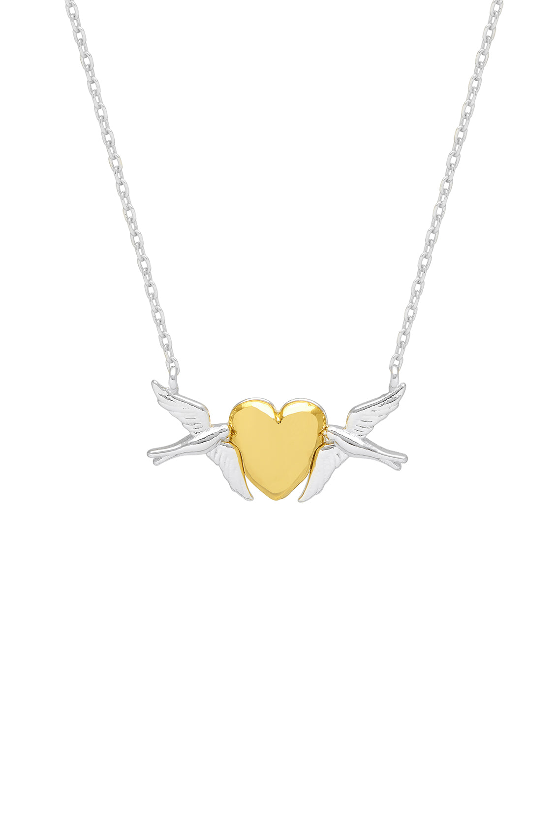 Birds and Heart Necklace