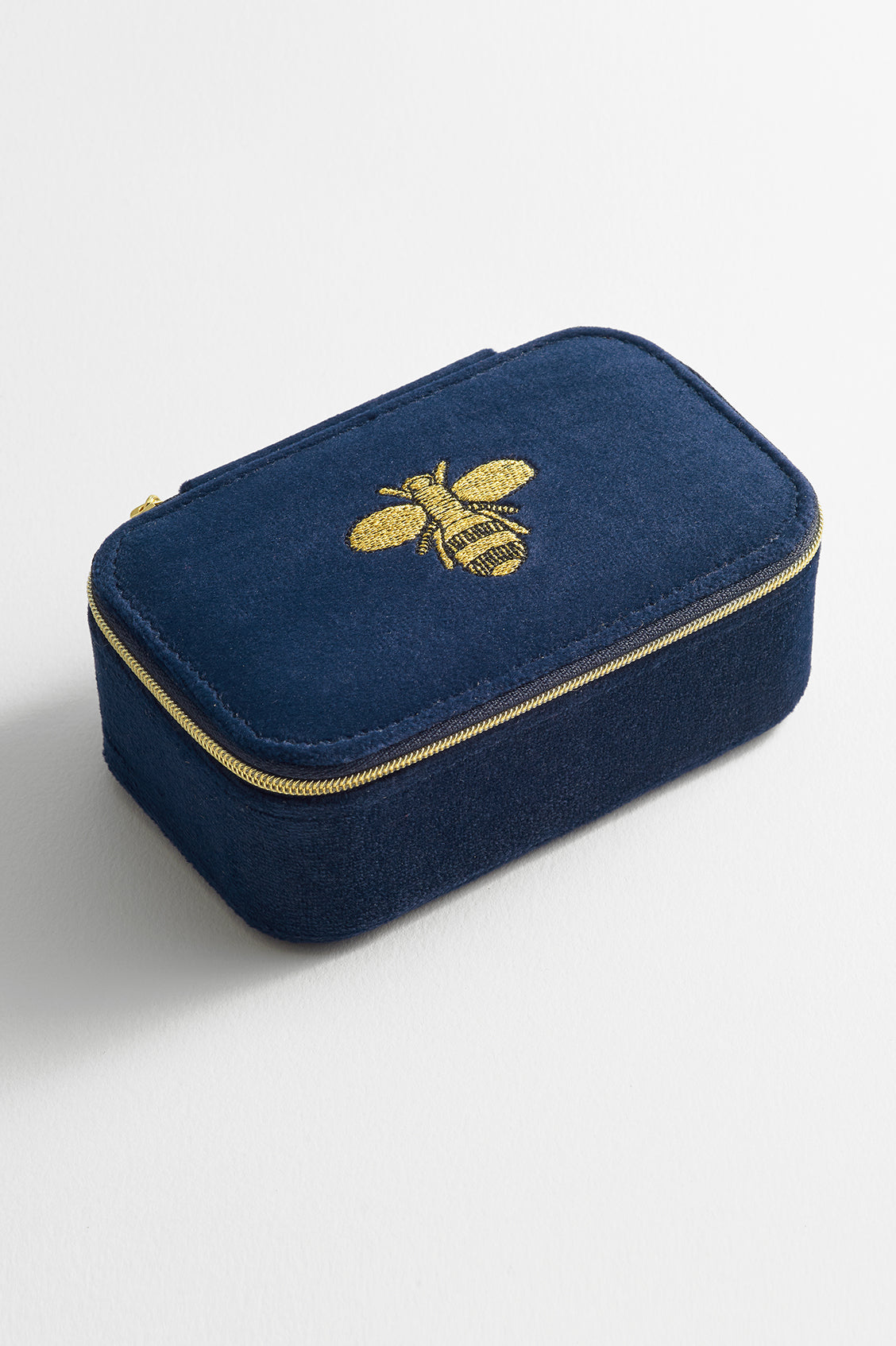 Embroidered Bee Mini Jewellery Box