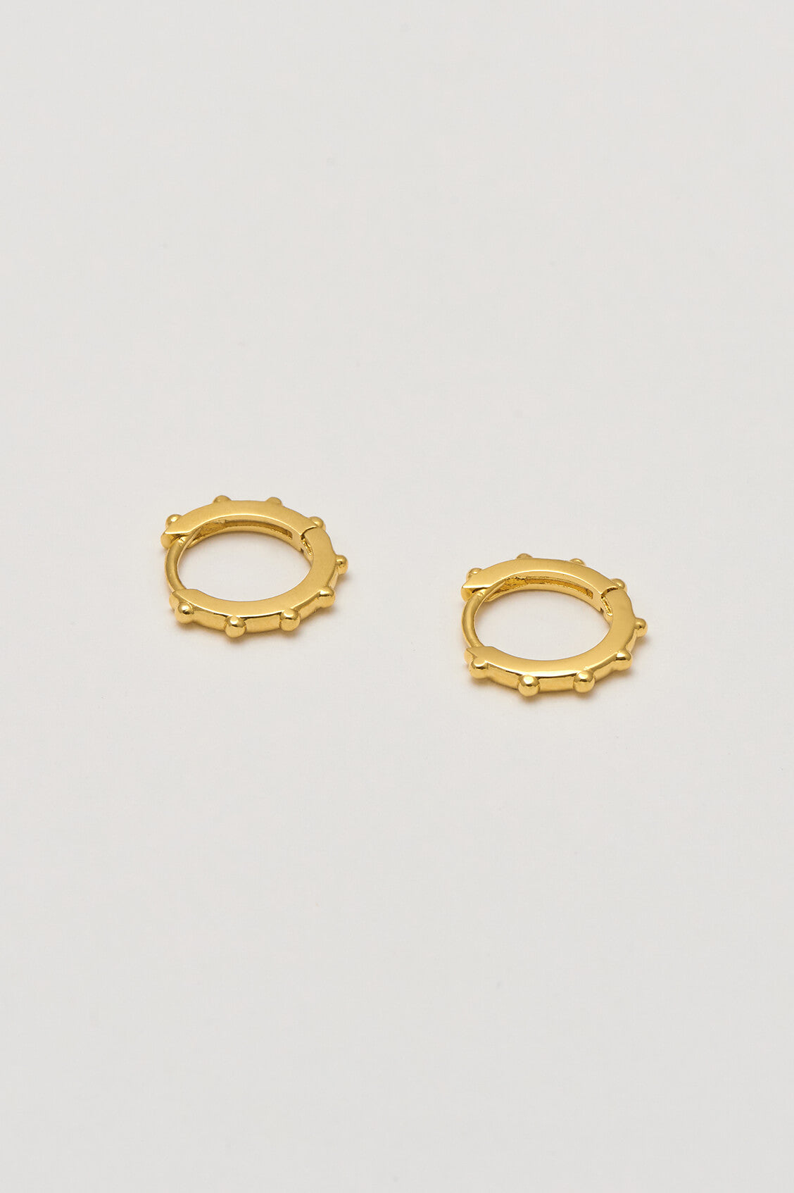 Granulated Huggie Earrings